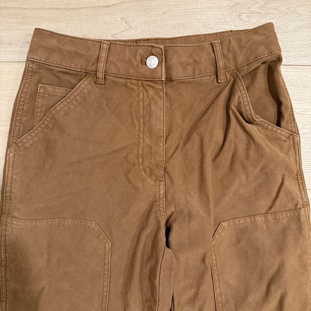 Aritzia Wilfred Free Brennan Pant Tan carpenter utility knee patch 4 Rudy Jude - Picture 3 of 9